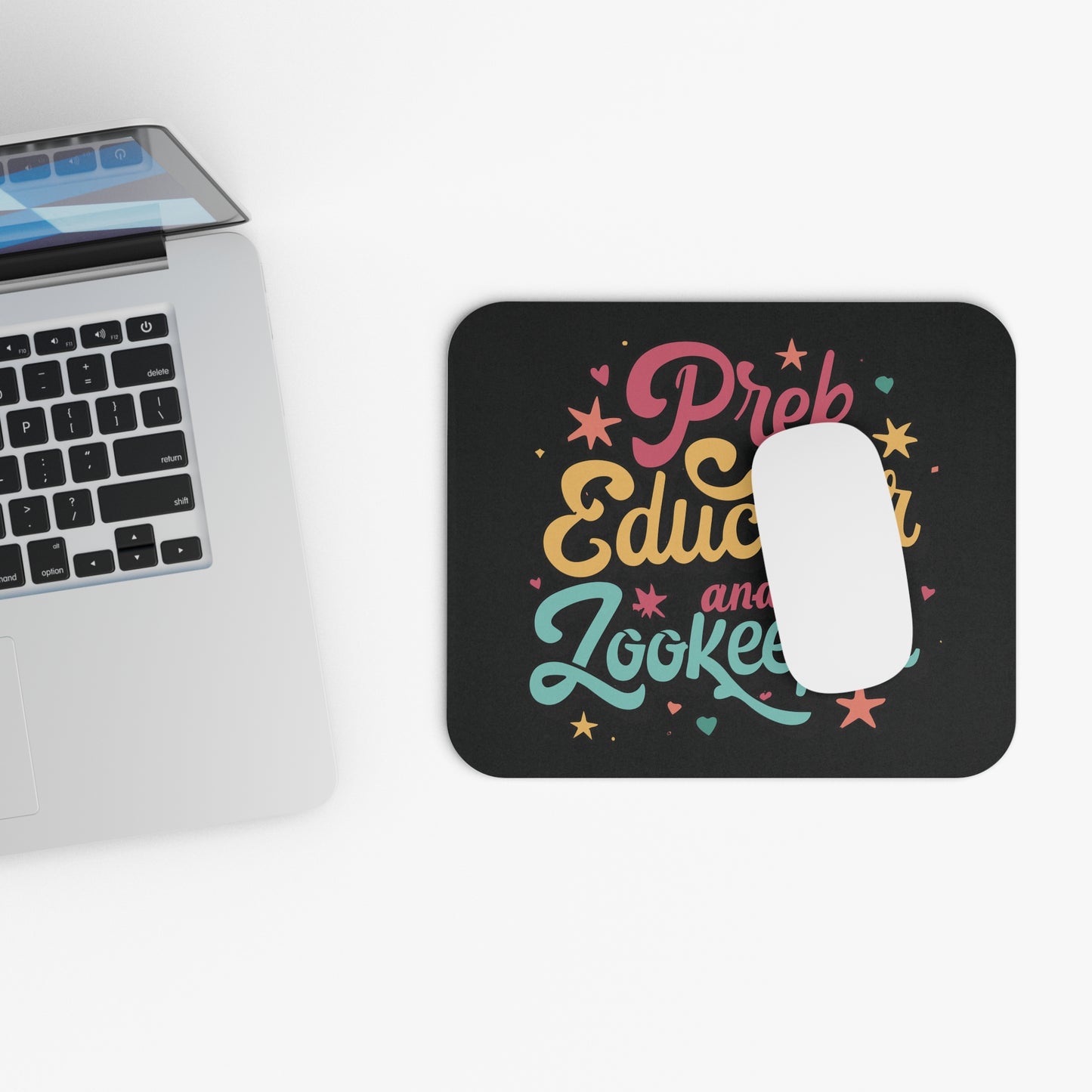 PreK Teacher Mouse Pad - "PreK Educator and Zookeeper"