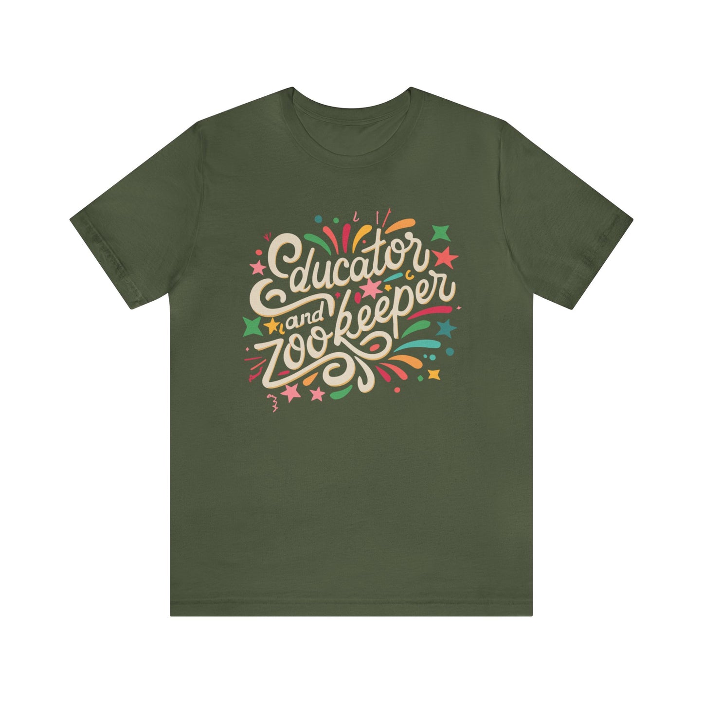 Teacher T-shirt - "Educator and Zookeeper"