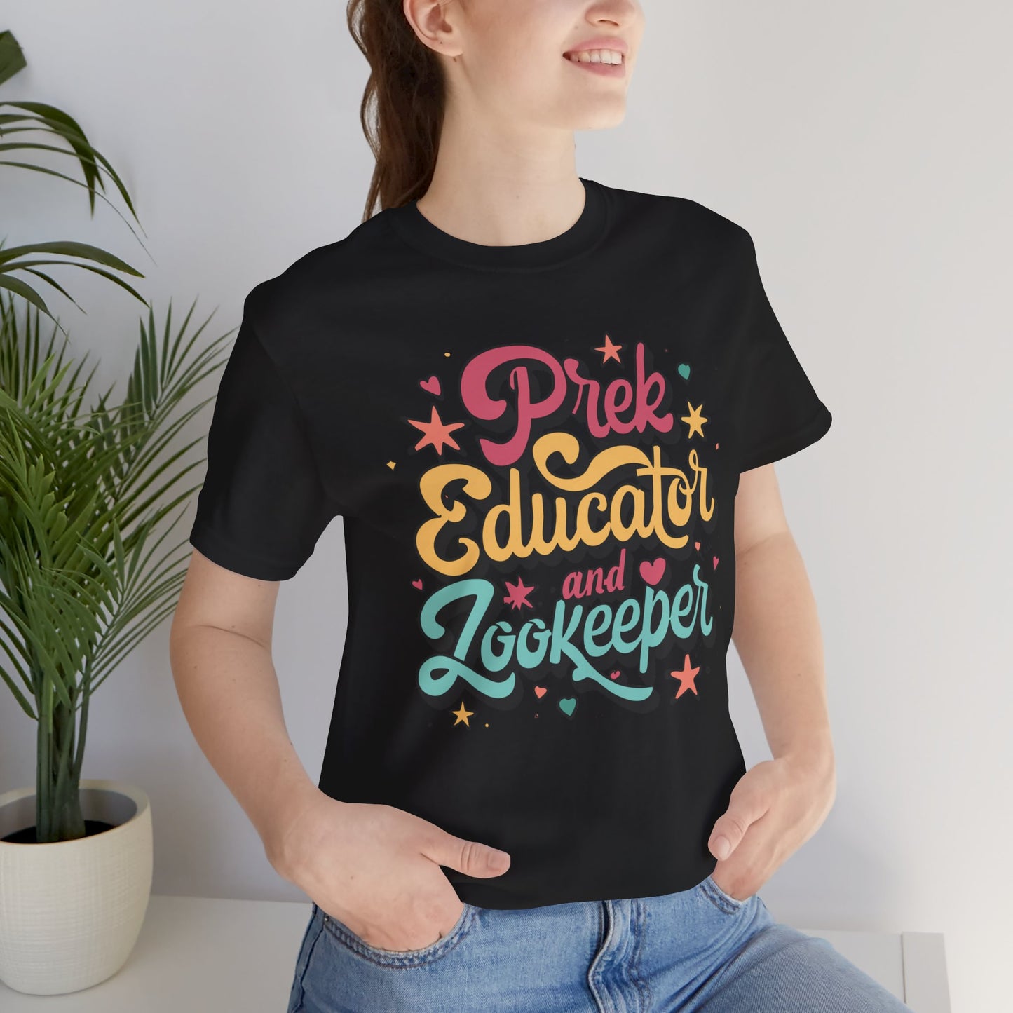 Preschool Teacher Tshirt - "PreK Educator and Zookeeper"