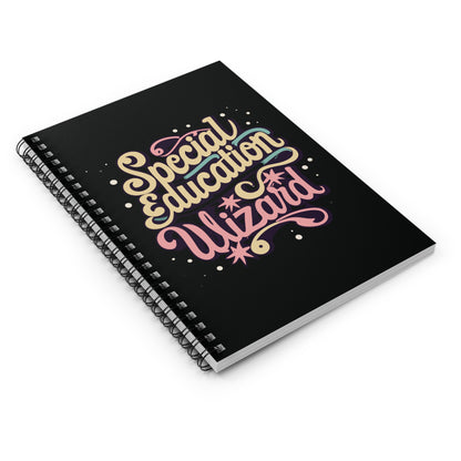Special Ed Teacher Spiral Notebook - "Special Education Wizard"