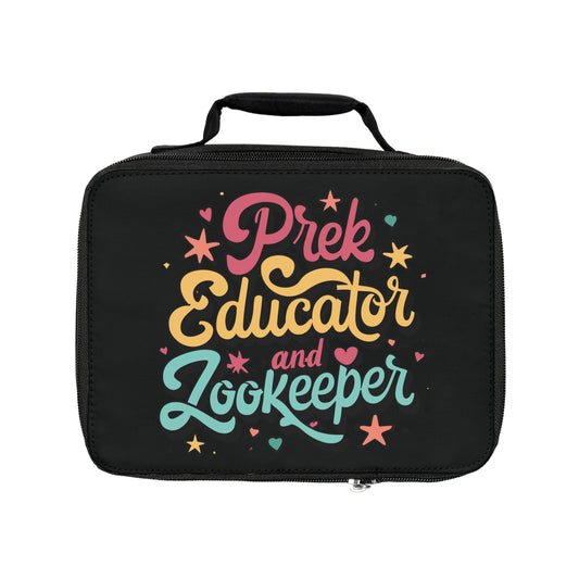 PreK Teacher Lunch Bag - "PreK Educator and Zookeeper"