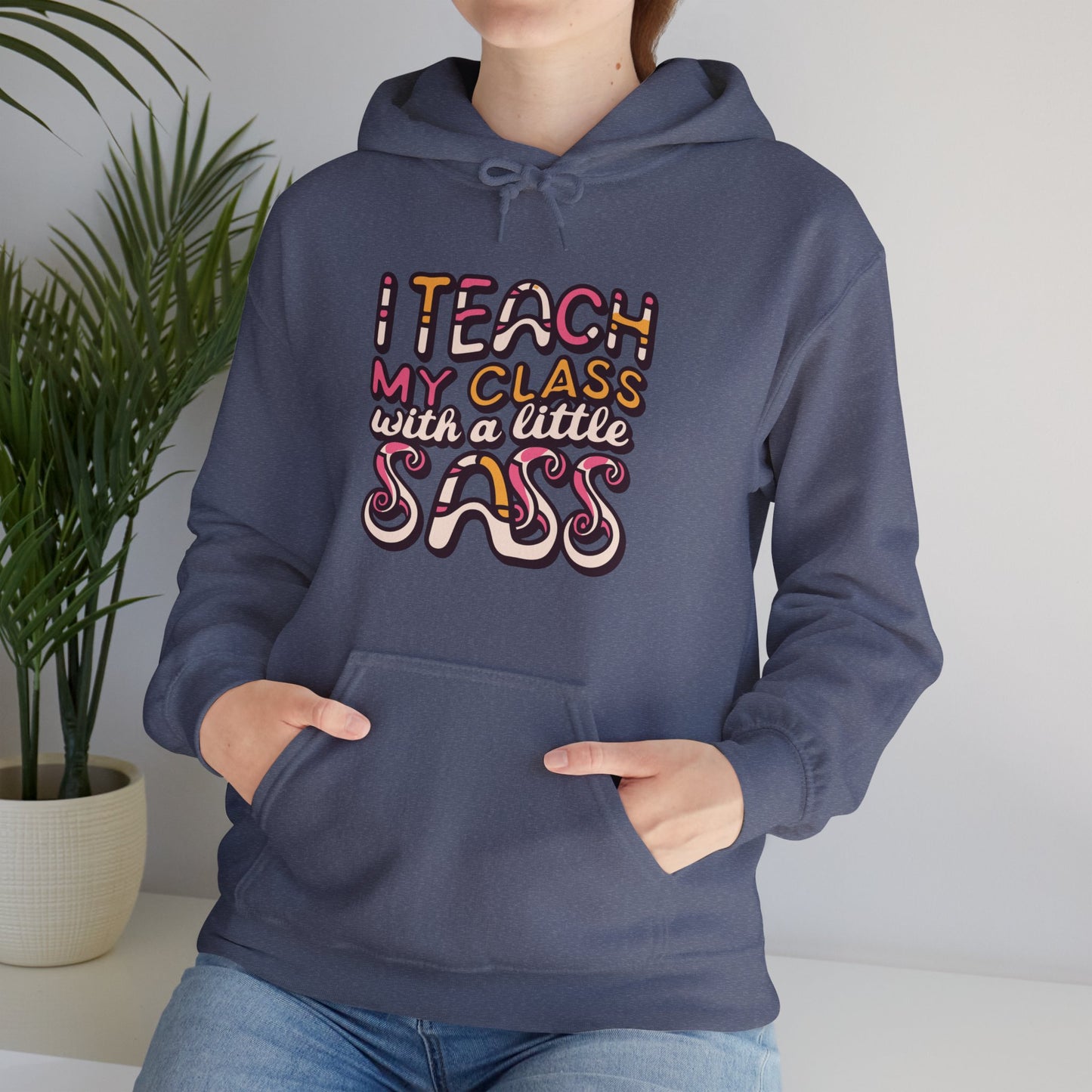 Teacher Hoodie - "I Teach My Class With a Little Sass"