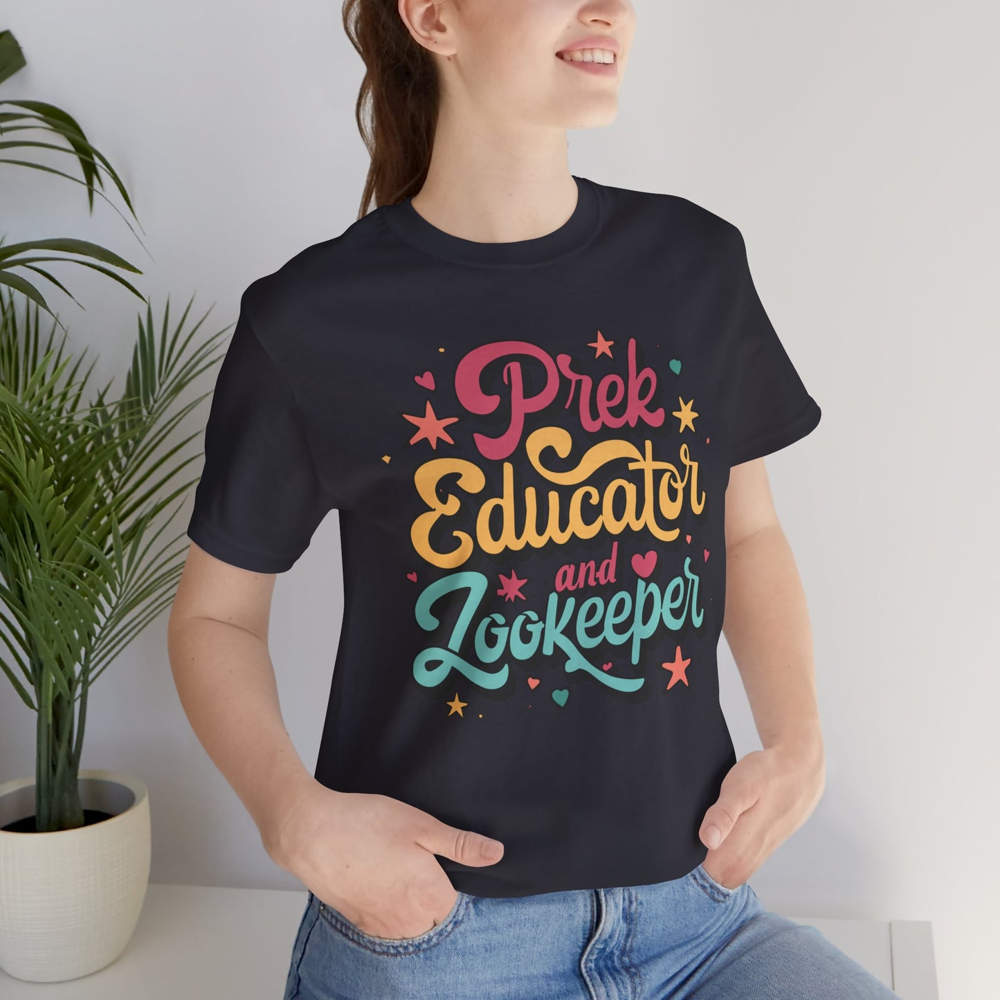 Preschool Teacher Tshirt - "PreK Educator and Zookeeper"