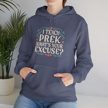 Preschool Teacher Hoodie - "I Teach Preschool - What's Your Excuse"