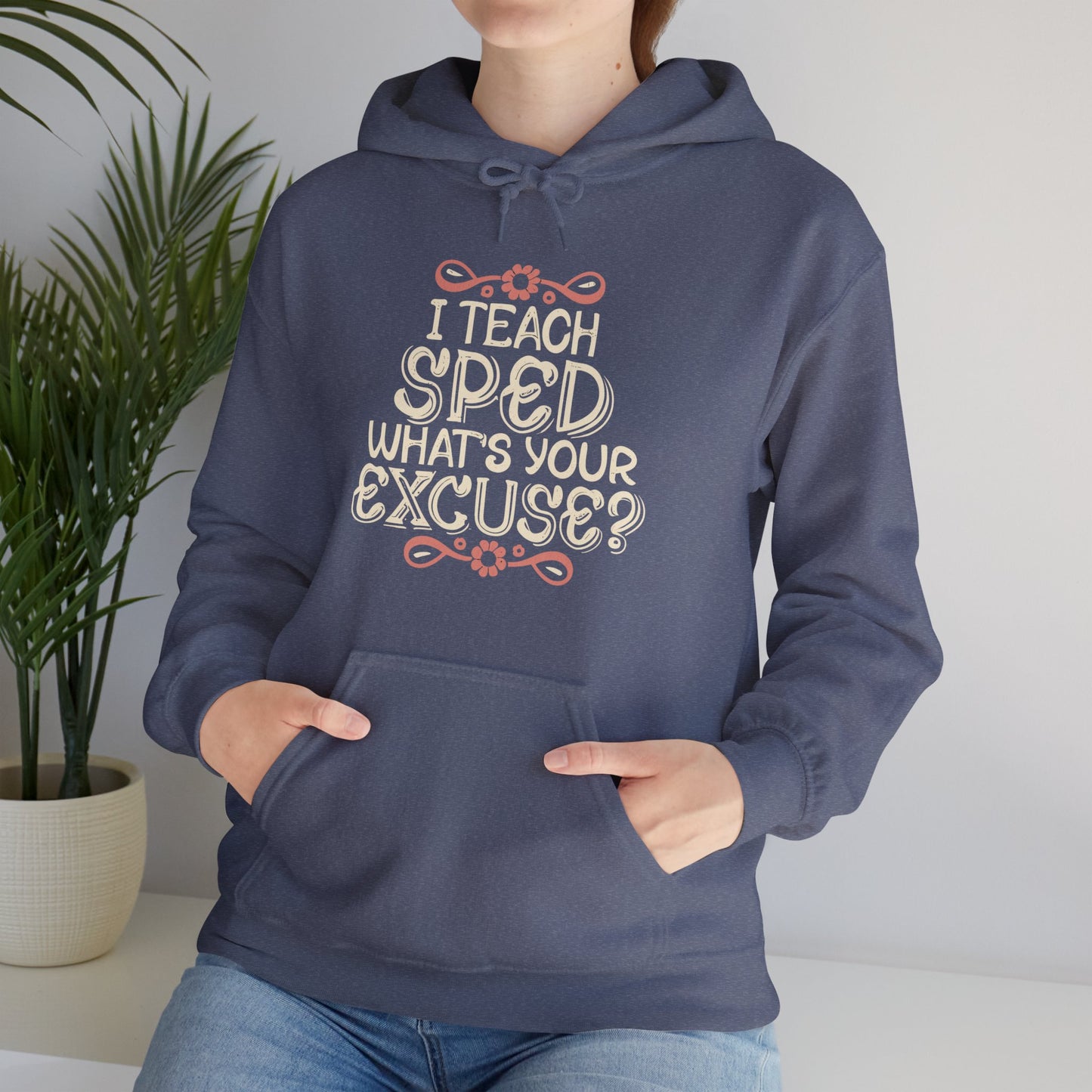 Preschool Teacher Hoodie - "I Teach SPED - What's Your Excuse"